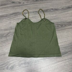 Green Sleeveless Camisole Top